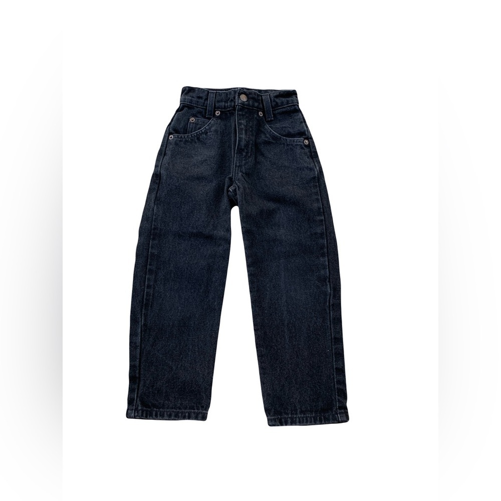 Vintage Little Levi’s Size 5 Slim Black 550 Relaxed Fit Orange Tab Denim Jeans